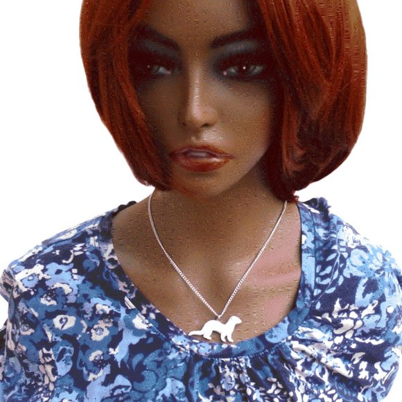 Artisan Albino ferret Necklace 736 - Picture 3 of 10